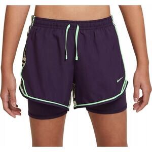 Nike Dri-Fit Purple Animal Print Shorts sz M Dri FIt Tempo Printed Shorts